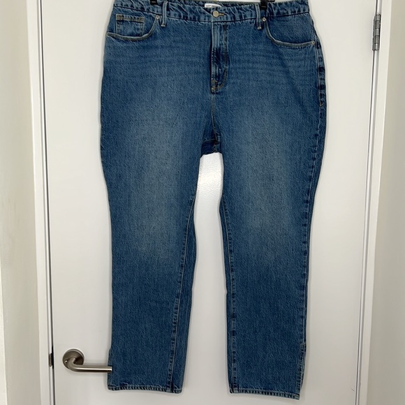GOOD AMERICAN GOOD BOY JEANS SUPER HIGH RISE SIZE 18 - Picture 7 of 16